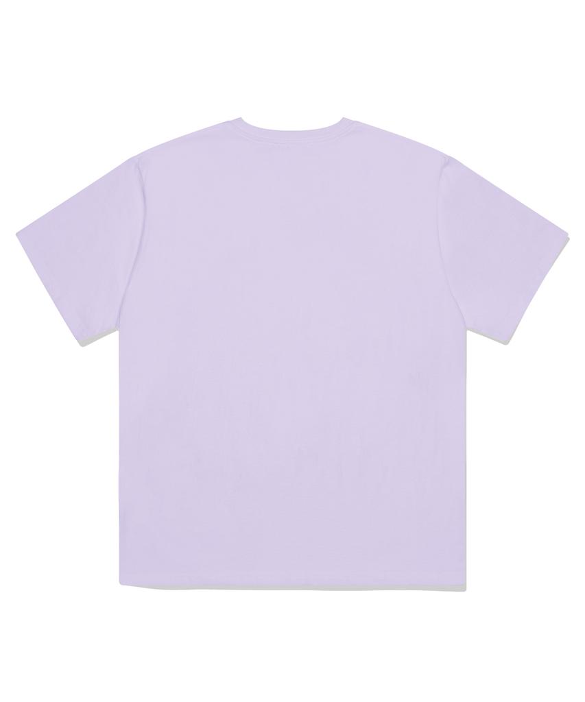 PAGESIISII Star Glory Day Printed Short Sleeve T-Shirt Violet