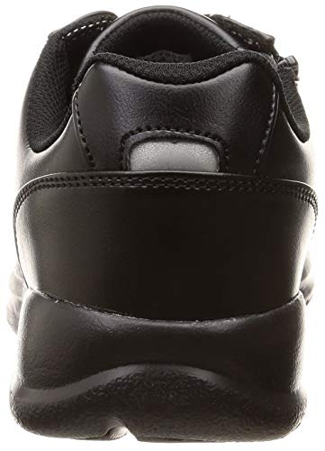 Asahi Lightweight Zipper Walking Shoes, M512, Black, Size 25.5 cm, 4E