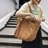 Japanese Lazy Style Literary And Artistic Large-Capacity Canvas Bag Female Solid Color Simple Versatile Shopping Bag Student Class Shoulder Bag