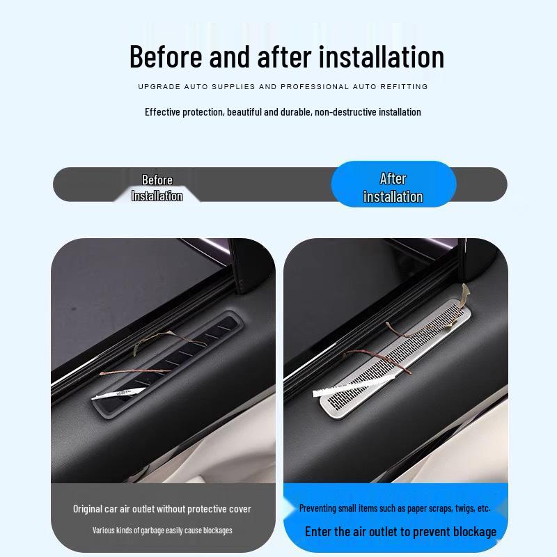 Zhijie R7 Stainless Steel Car Door Dust Cover - Interior Protection Accessory