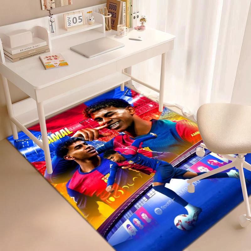 FC Barcelona's Lamine Yamal Young Player of the Year Carpet Is Suitable for Living Room and Bedroom Doormats Office Balcony Decorative Carpet 5