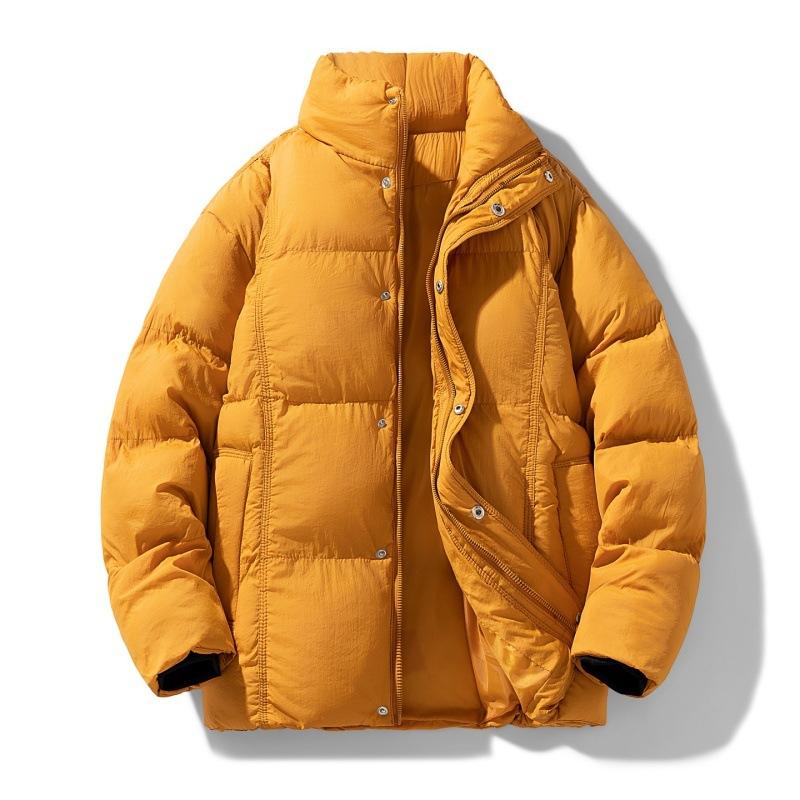 Winter Men Women Outdoor Leisure Warm Cotton Stand Collar Parka Jacket Men Autumn Windbreak Cotton Parka Jacket Male Coat