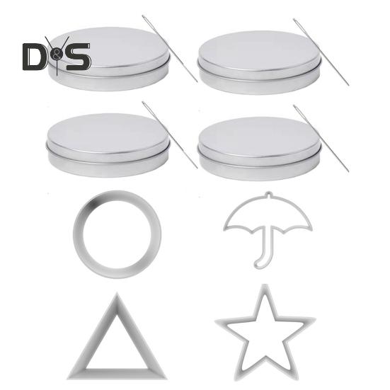 

Формочки для печенья из нержавеющей стали Формы для печенья Инструменты для приготовления корейских сахарных конфет Набор для игры в кальмары Сахар Формы для выпечки тортов на вечеринку Зонт Треугольник Звезда F