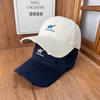 Personalized Retro Embroidered Baseball Cap Women's New Spring and Summer Broken Soft Top Big Brim Sunscreen Hat Versatile Commuter Visor