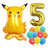 Standing Pokémon Pikachu Squirtle Child Elf Birthday Aluminum Film Printing Latex Balloon Gift