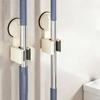 No-drill Suction Cup Wall Mount Mop Holder Broom Storage Clip