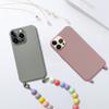 Colorful Anti-Lost Rope Phone Case for iPhone 11/12/13/14 Pro Max, Perfect for Women. Features Chain Design and Hand Strap.