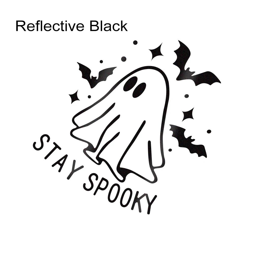 Reflective Car Sticker Waterproof Vinyl Decal Halloween Bat Ghost Pattern Decoration for Motorcycle Window Rear Winshield Bumper