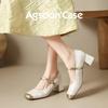 Agsdon New Chinese Style Mary Jane Pumps