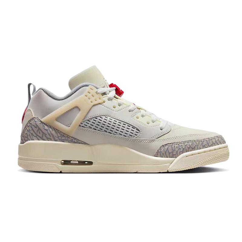 Jordan Spizike Red Plum And Wax Plum, Panda Lying On Its Stomach Abrasion Resistant Slip Resistant Low top FQ1759-100(Team56-)