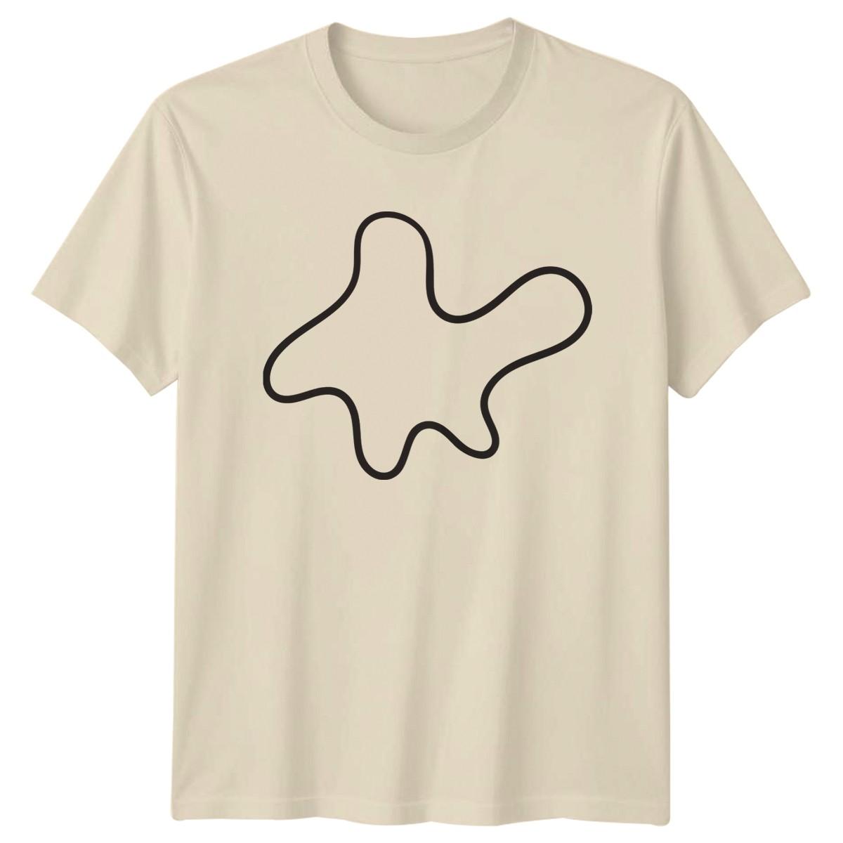Abstract Organic Blob Shape Modern T-Shirt Organic Shape Abstract Art Birthday XL