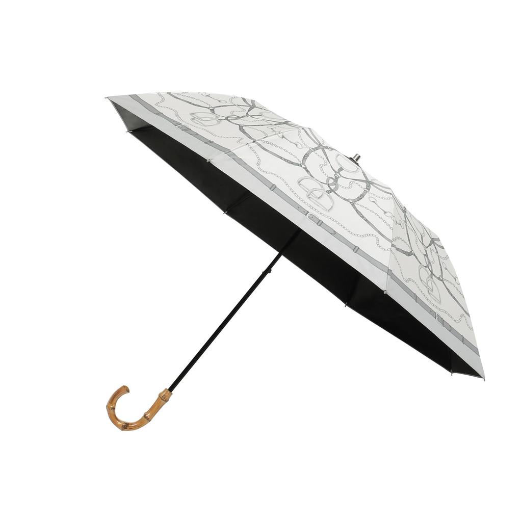 Moonbat Folding Parasol for Sun and Premium Light Heat and UV Scarf Gray "Solfeggio Mode" Women, Rain, Blocking, Protection, Pattern, 22-305-12182-51,
