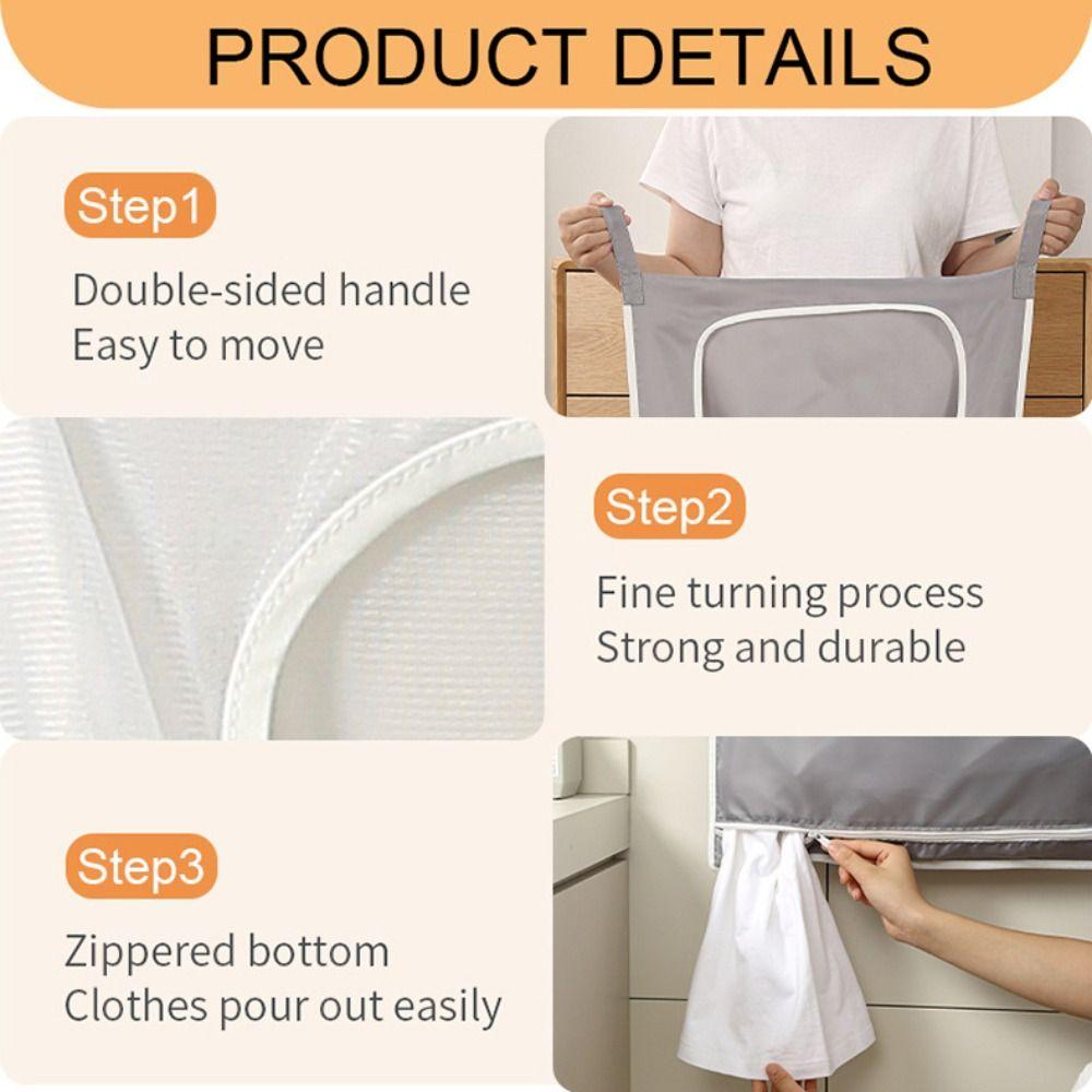 Hanging Hanging Storage Bag Wall Mounted Laundry Holder Clothes Storage Bag  Bathroom Use
