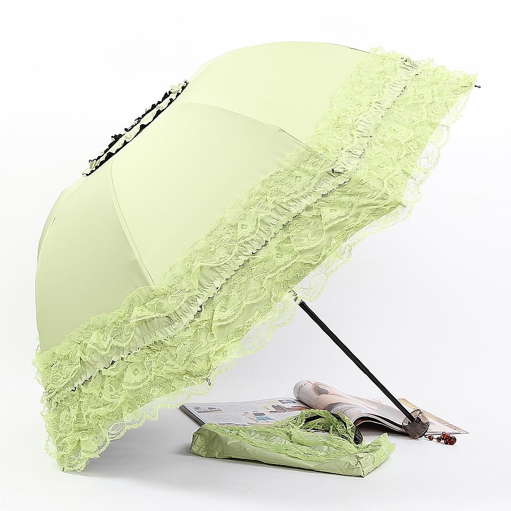 Folding Sunscreen Umbrella Creative Lace Umbrella Sun Umbrella UV Protection Female Rain or Shine