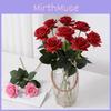 Silk Single Rose Artificial Flower For Wedding Decor And Enhancement Interior