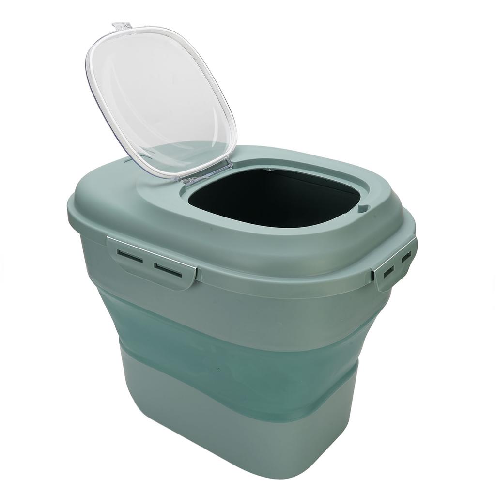 Dog Food Storage Container with Airtight Lid Foldable Large Capacity Dry Pet Food Bin for Dog Cat