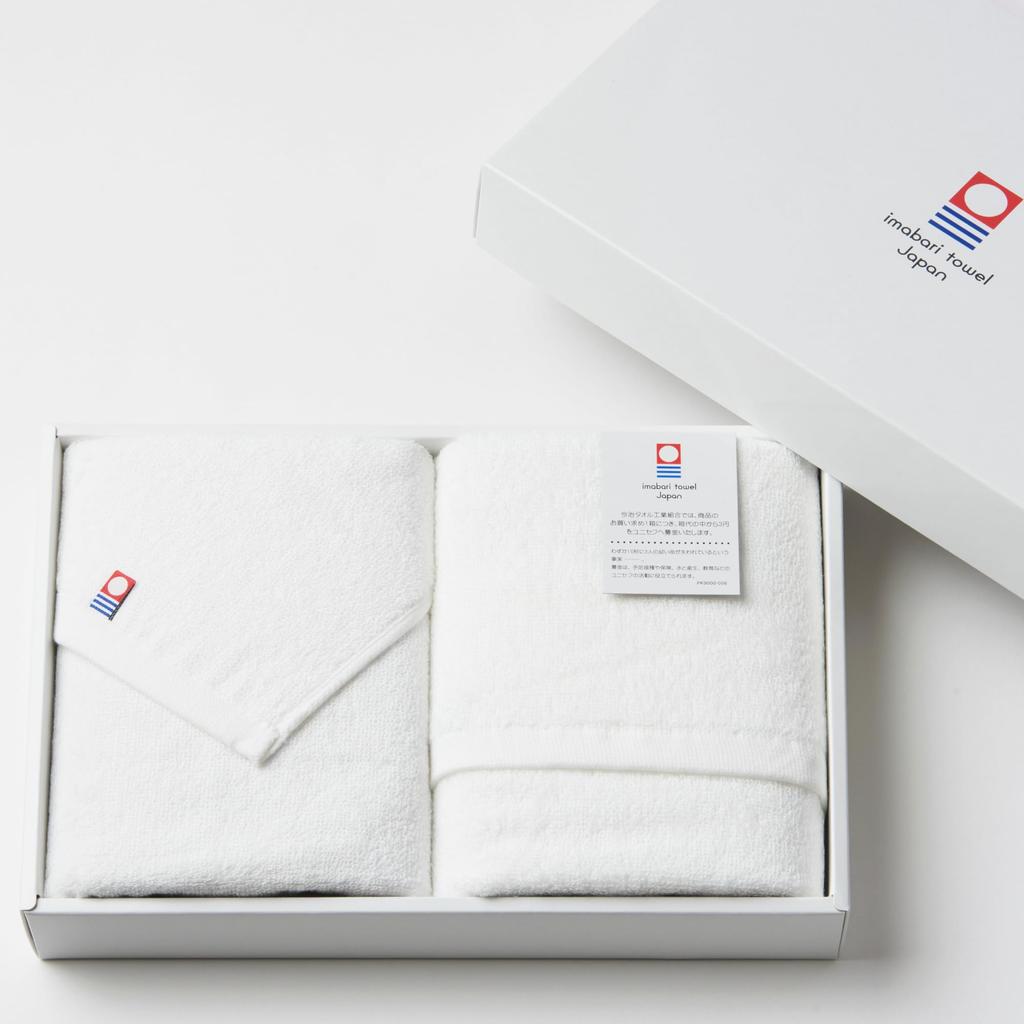 Imabari Towel Face Towel 2 Pieces Made In Japan White Premium Gift