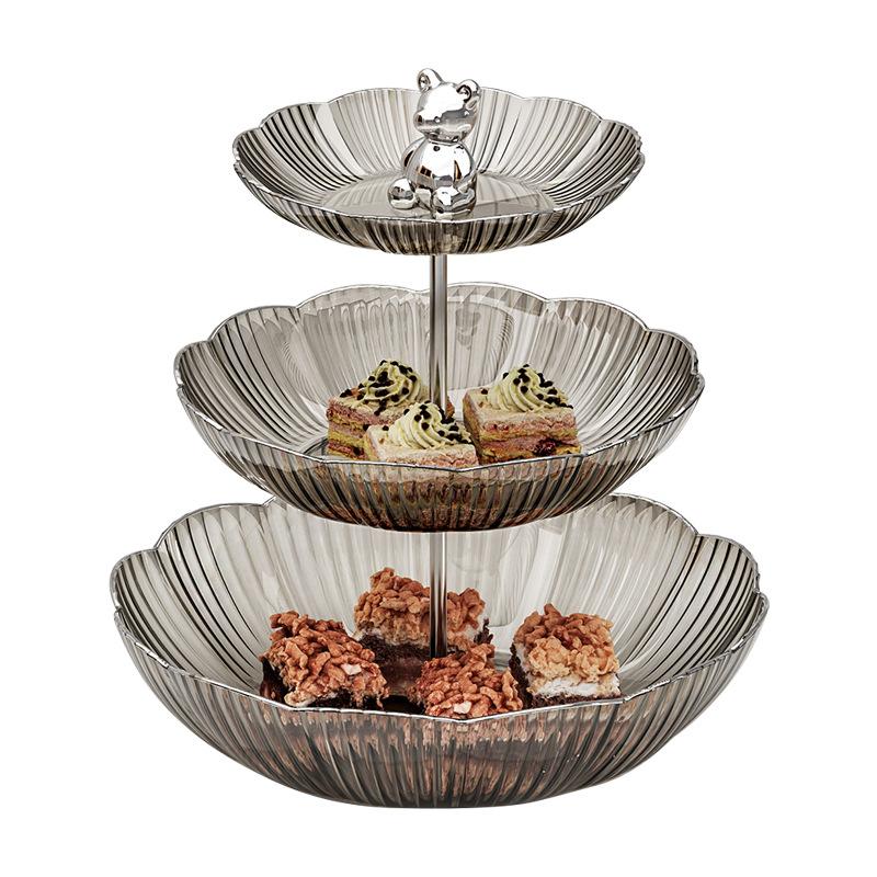 Nordic Style Multi-layer Fruit Plate Home Living Room Cake Dessert Table Hotel Restaurant Afternoon Tea Creative Platter