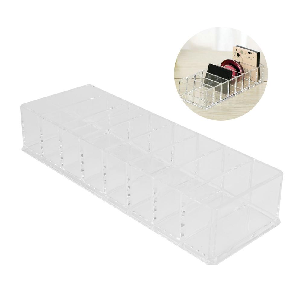 Transparent Compartment Acrylic Makeup Cosmetic Holder Storage Box Case Jewelry Organizer