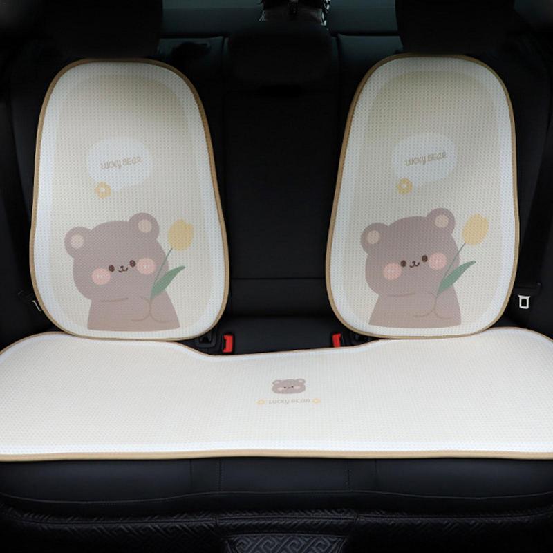 Sommer Autositzkissen Kühle Seidenkissen Atmungsaktive Rutschfeste Cartoon-Matte Kühles Kissen Wassermatte Sommerzubehör