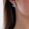 VIVIENNE WESTWOOD Rina Star Cloud Saturn Plated Gold Earrings Women Earrings Pink-Purple-Diamond Silver 6201036D-02P618