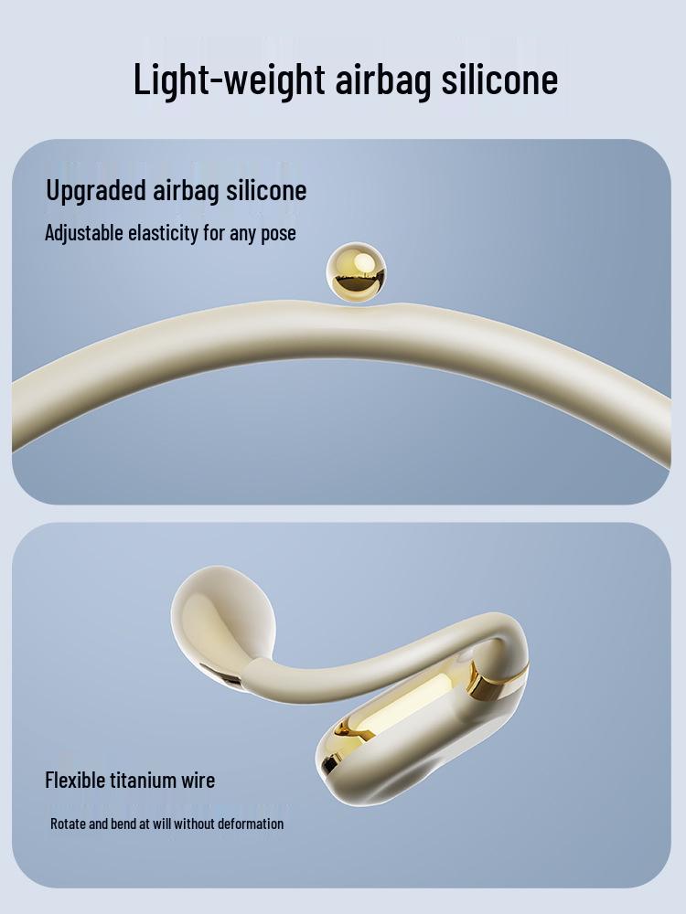 Q11 Ear-Hook Wireless Bluetooth Earbuds: Sporty, Non-In-Ear, Electroplated Finish, Digital Display, Long Battery Life
