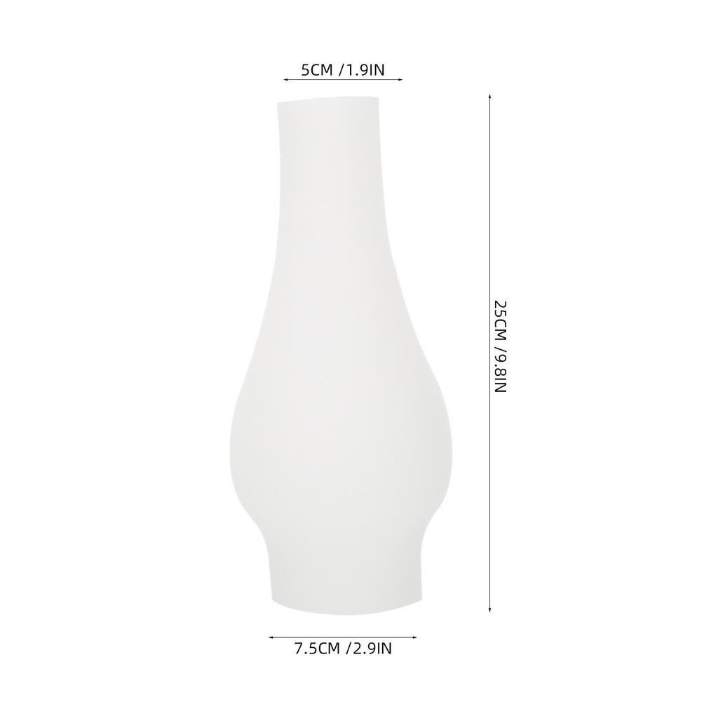 1Pcs Glass Craft Lamp Cover Exquisite Frosted Finish Wall Lamp Shade Retro Light Cover Easy Install Decorative Living