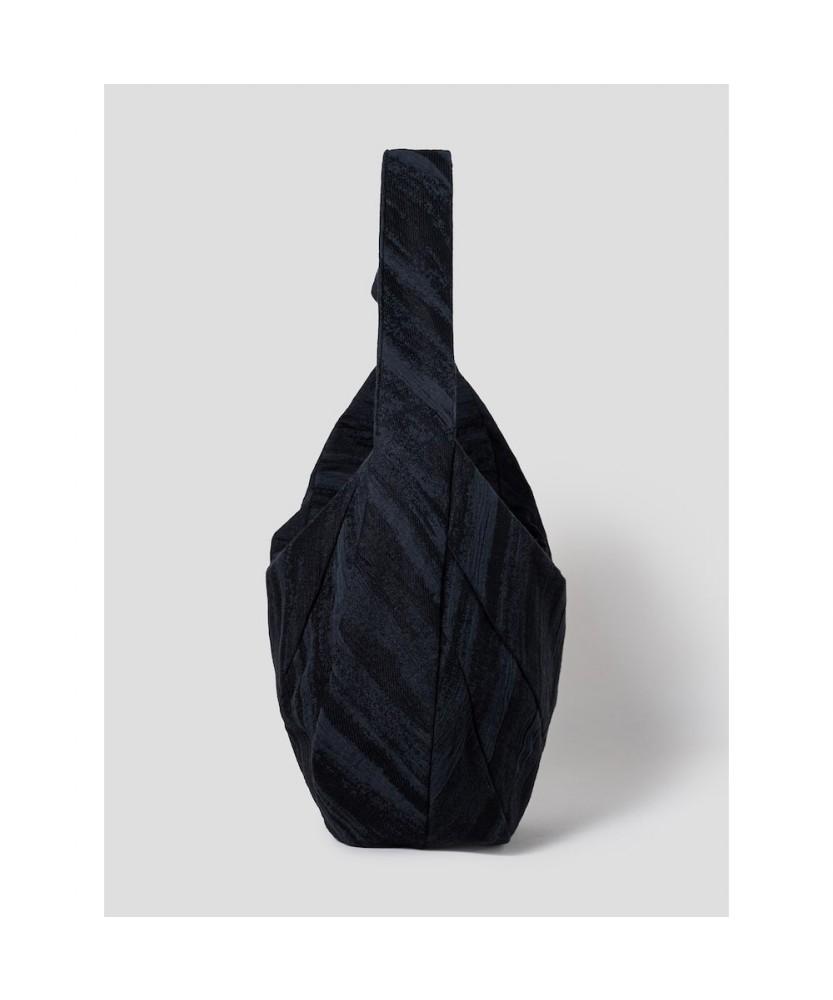 Anggae Jacquard Knot Tube Bag (L) Black