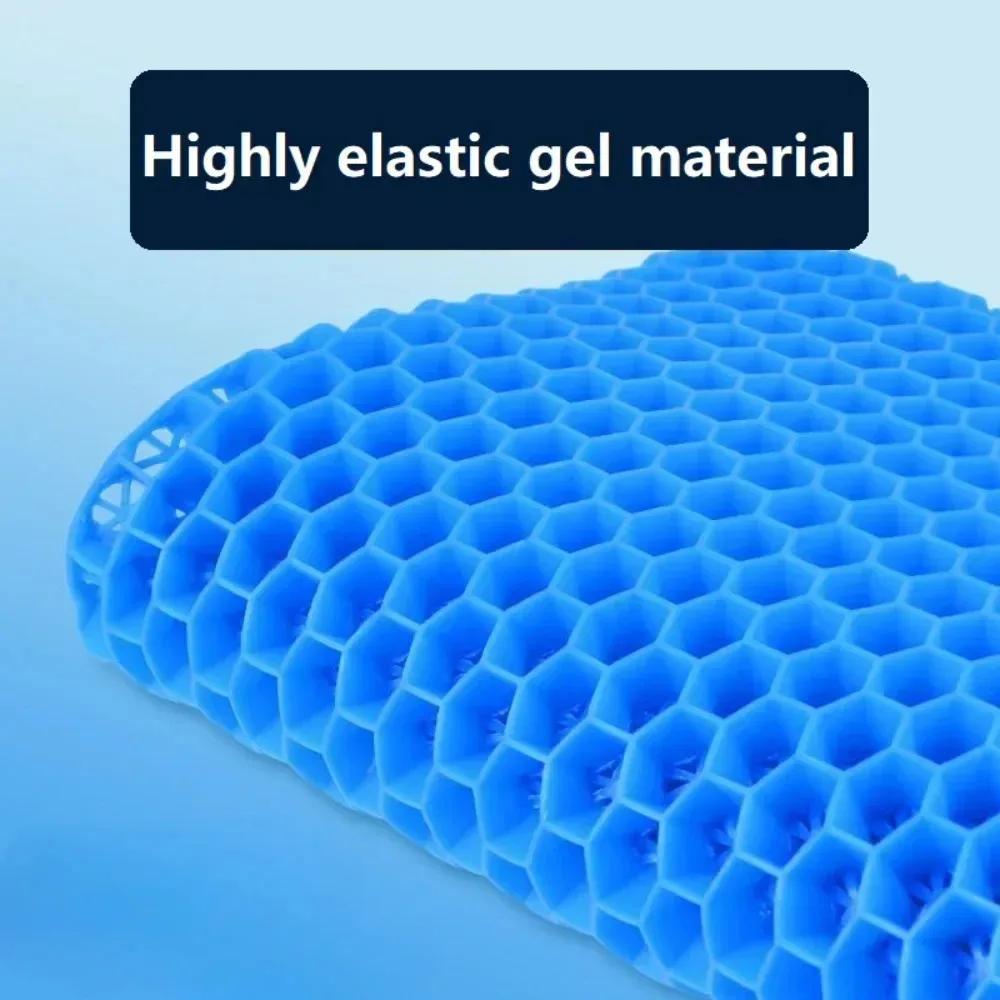 3D Honeycomb Car Seat Cushion Breathable Cool Gel Cooling Pad Universal Auto Honeycomb Butt Mat for Car Home Office Chair Pad
