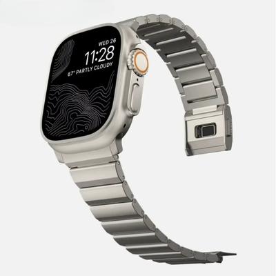 Bracelet de Luxe en Titane pour Bracelet Apple Watch Ultra 2 49mm 46mm 45mm 42mm Correa Magnétique pour iWatch Série 10 9 8 7 6 SE 5 Bracelet