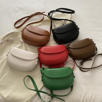Women'S Bag Fashion Shoulder Bag Texture Pu Bag Niche Versatile Messenger Bag Simple Solid Color Box Bag