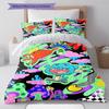 Gumball Amazing World Pattern Bedding Quilt Set Quilt Cover Pillowcase Home Decoration Gift (1 * Duvet Cover + 2 * Pillowcase, Without Core)