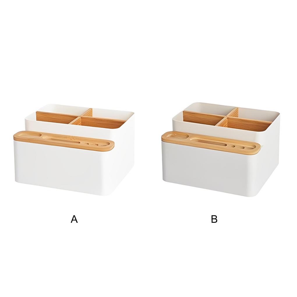 Pen Holder Multi Grid Desktop Replacement ple Style Eyeliner Smart Phone Remote Control Organizer Storage Box