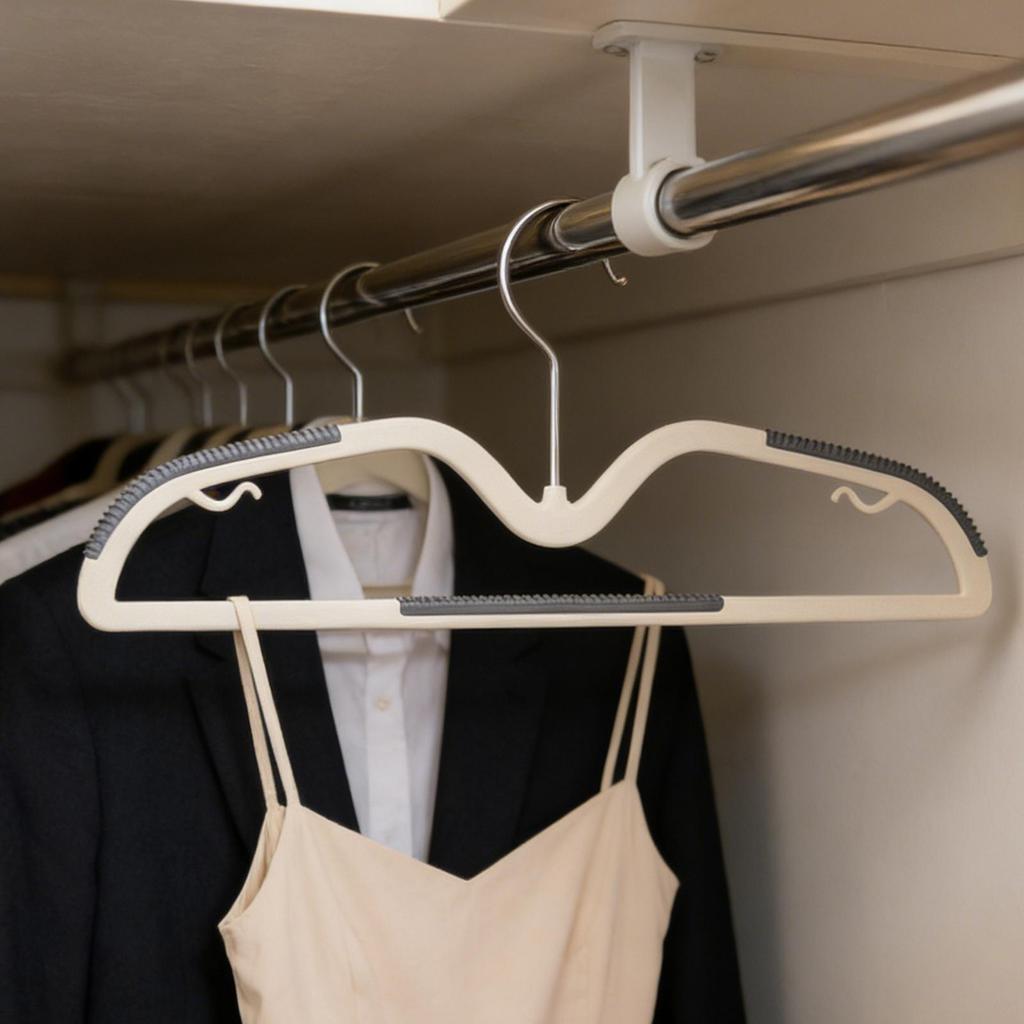 Coat Hanger 10-pieces Non-Slip Short-Necked Dresser Drying Rack Coat Hangers For Closet For Room Bedroom Dorm Apartment College