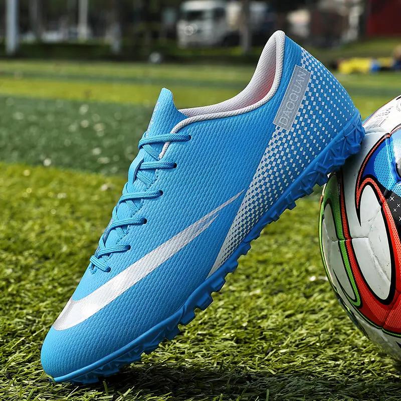 

Men Football Boots Cleats Grass Sneakers Breathable Professional Soccer Shoes Outdoor Training Shoes Zapatos De Futbol Sport 35 білий