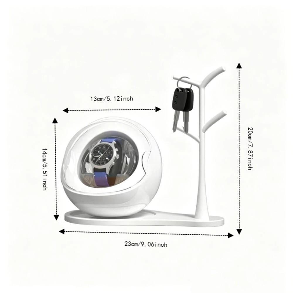Silent Motor Watch Winder Dual-use for Charging and Plugging Mechanical Watch Winder Home Travel