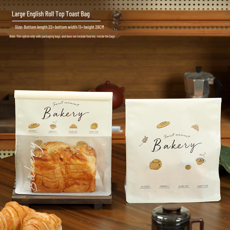 450g Self-Sealing Bread Bags for Sliced Toast & Croissants