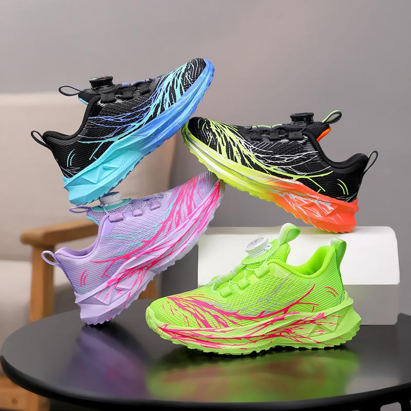 Breathable children's shoes Boys mesh sneakers Girls lightweight non-slip running shoes 2025 spring and autumn new running shoes batch