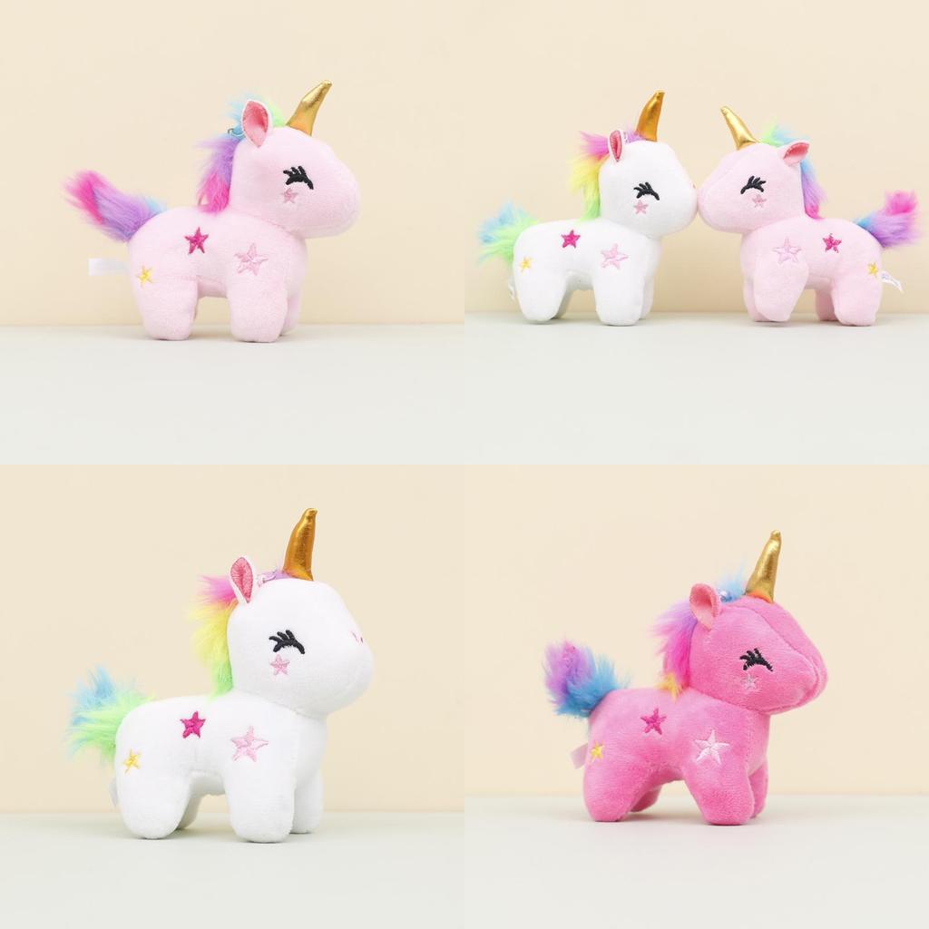 Chaveiro de Pelúcia de Unicórnio Adorável Animal de Pelúcia Fofo Lembrancinha de Casamento Charm de Bolsa