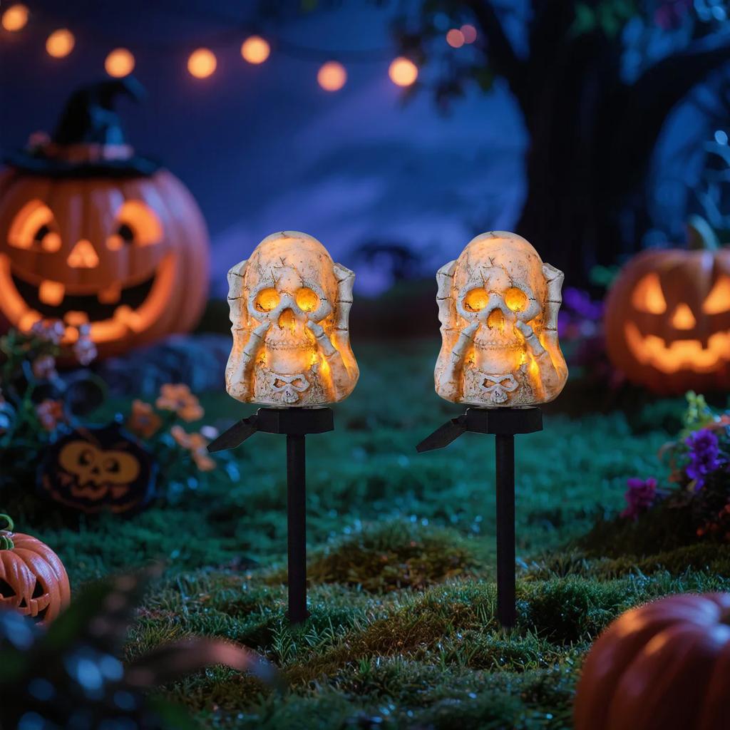 Halloween Solar Light Outdoor Stake Lamp For Garden Decoration And Unique Design For Spooky Atmosphere For Courtyards And Paths