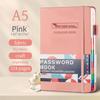 Cross-border A5 Password Notebook with Letter Labels for Account and Website Management