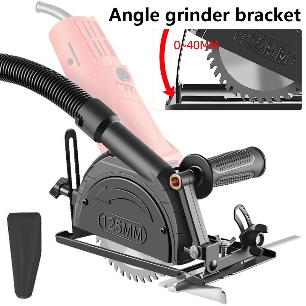 45°Adjustable Angle Grinder Converter To Cutting Machine Electric Circular Saw Bracket Base Black Base Bracket For Angle Grinder