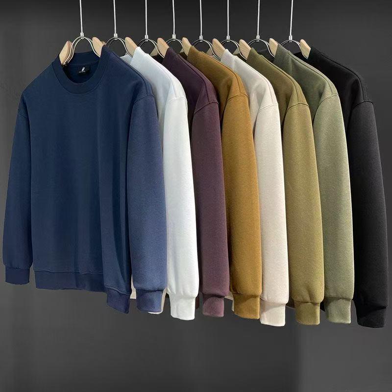 Men's Oversize Multi-color Round Neck Sweatshirt - Autumn Casual Wear