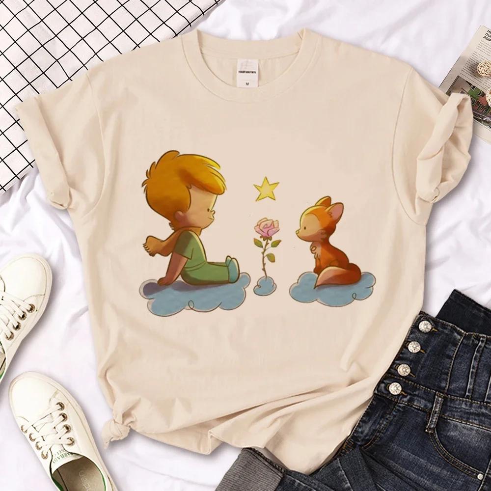 Little Prince T-shirt Women's Summer T-shirt Women's Casual Loose Designer Pattern Clothing