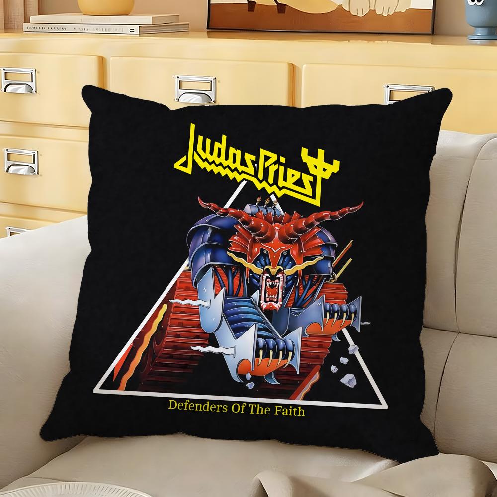 JJudas PPriest Cushion Cover Soft Durable Reversible Pillow Cover Home Car MultiScene Daily Comfort Pillowcase