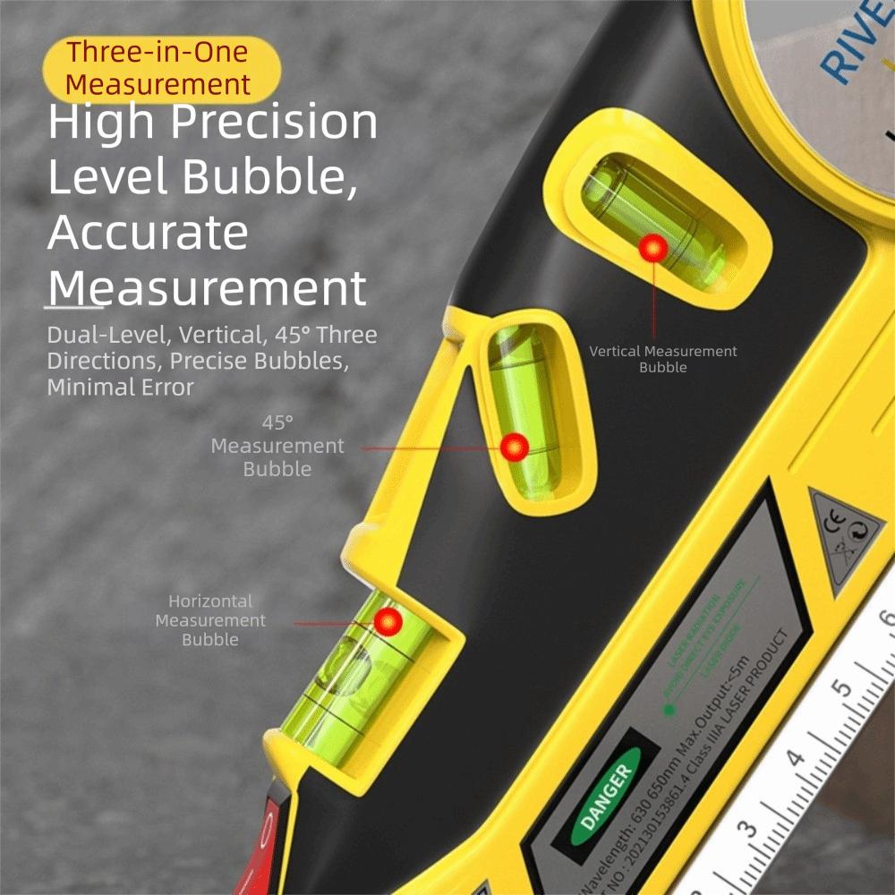 Cross Line Infrared tape measure 4IN1 Measuring Tape Laser Level with Metric Rulers Home Use