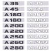 3D ABS Car Tail Rear Trunk Letters Emblem Badge Sticker for Mercedes Benz A63 A180 A200 A220 A250 A260 A Class W177 W176 4MATIC