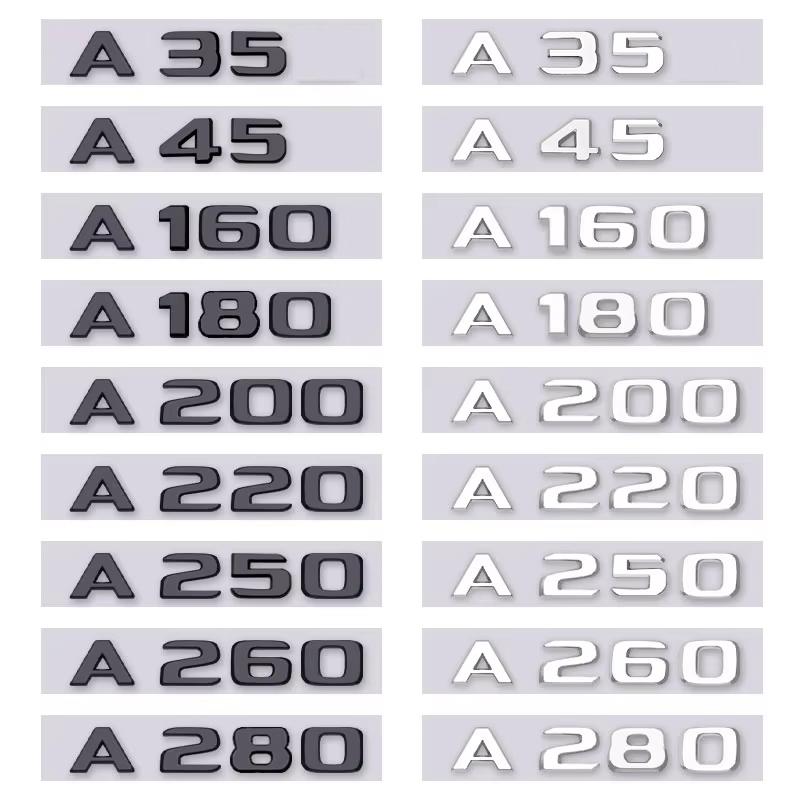 

3D ABS A35 A45 A63 A160 A180 A200 A220 A250 A260 A280 Автомобиль Задние Буквы Эмблема Значок Наклейка для A Serise A180