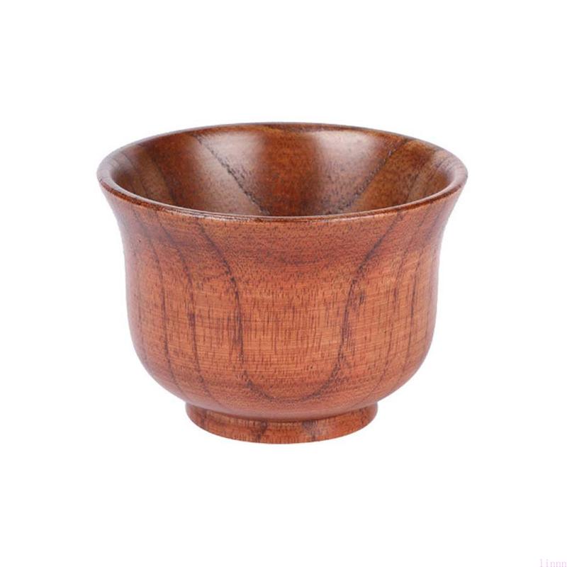 Japanese for Creative Wooden Cup Household Solid Cups Belly Cups Tea Cup Wooden Sake Cup Tableware Material