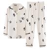Coral Fleece Pajamas Women'S Autumn And Winter Flannel Fleece Thickened High-End Loungewear Warm Suit